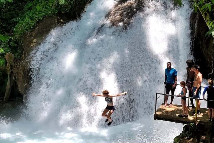 Montego Bay: Chuck Norris Falls & Dunn's River Falls Tour - Dunn’s River Falls: The Guided Climb and the Stairs Option