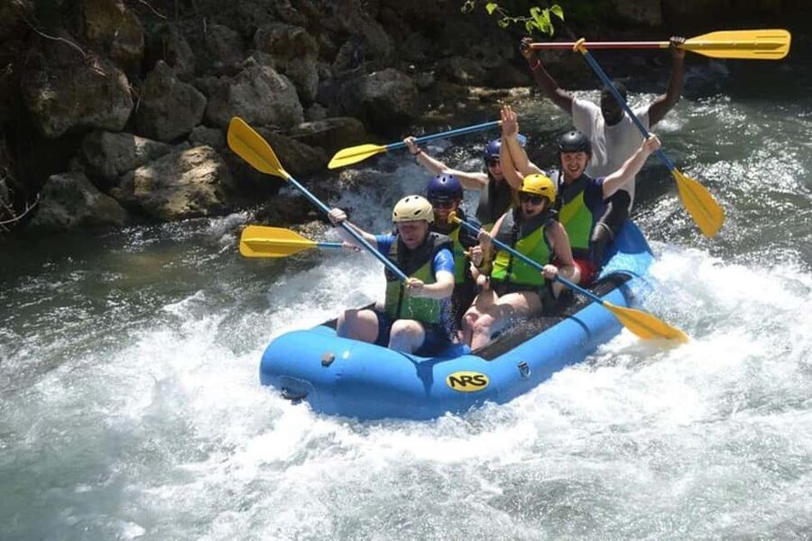 Montego Bay: Dunn's River Falls and River Rapids Adventure - Dunn’s River Falls: climbing the terraced 600-foot stairway to the sea