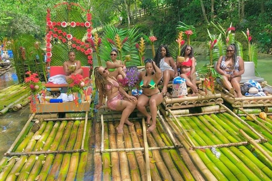 Montego Bay, Jamaica: Bamboo Rafting with Foot Massage - The Foot Massage Mid-Journey: Cool Water Relief