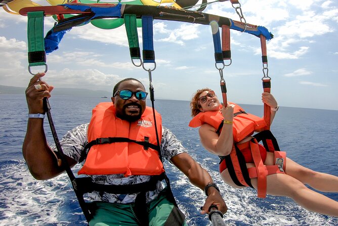 Montego Bay: Jet Car, Jet Ski and Parasailing - The transport piece: pickup, AC vehicle, bottled water, and a driver who stays close