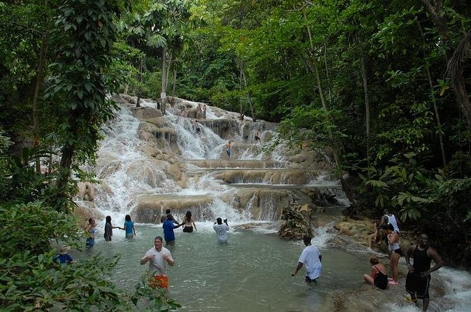 Montego Bay tour: Dunn's River Falls - Scotchies Stop: Jerk Chicken Time, With Food Not Included