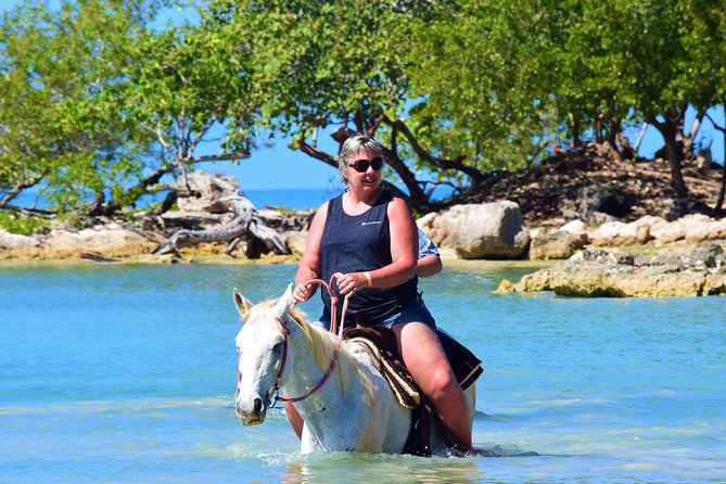 Negril 45-minute Guided Horseback Ride and Swim - The horseback route: villages, beach, and the sea part