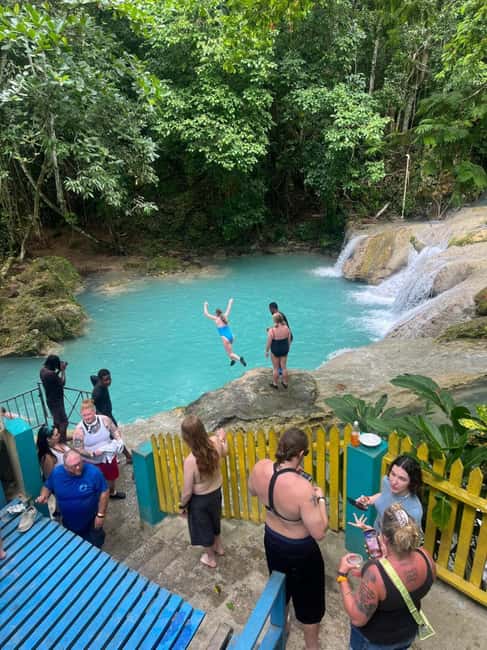 Ocho Rios: Blue Hole and Bamboo River Rafting - Choosing Your Jump Level Without Stress