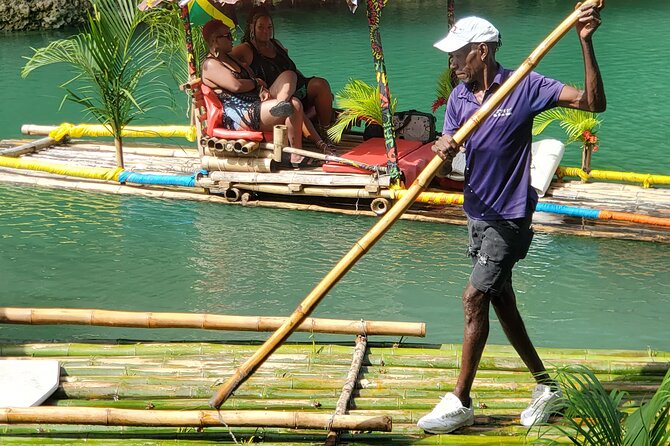 Private 1 Hour Bamboo River Rafting in Montego Bay - You can hop off for a swim in calm, clear water