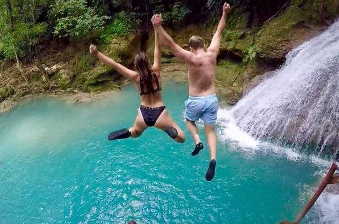[PRIVATE] Dunn's River Falls, Blue Hole & Secret Falls w/Entrance - Blue Hole: Life Vests, Jump Options, and That Swimmable Water Feeling