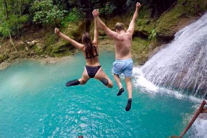 [PRIVATE] Dunn's River Falls, Blue Hole & Secret Falls w/Entrance - Secret Falls at the Top: From Blue Hole Walk-Up to Rope Swing Moments