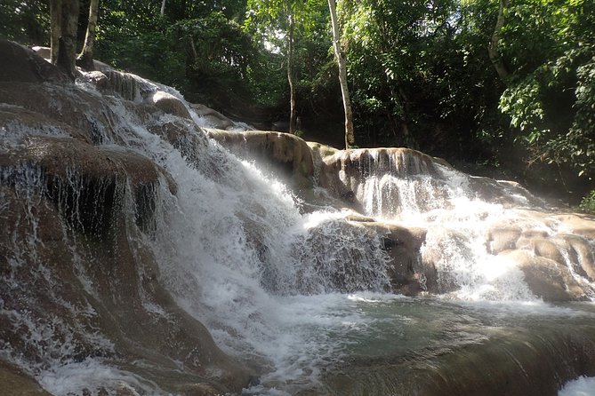 [PRIVATE] Dunn's River Falls, Blue Hole & Secret Falls w/Entrance - Dunn’s River Falls: Climb Options, Kids Water Fun, and the Zip Line Choice
