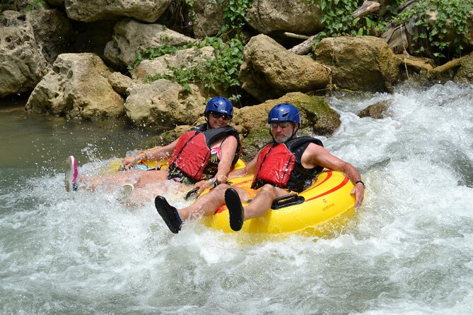River Rapids Waterfalls Tubing and Beach Adventure with Transport - Tubes to raft: be ready to paddle near the end