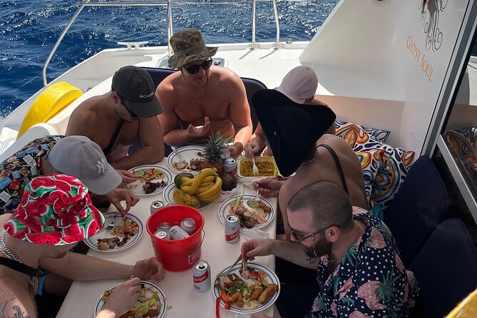 Sail Away in Montego Bay on a Private Catamaran - Sailing the coastline with music, drinks, and a Bluetooth playlist