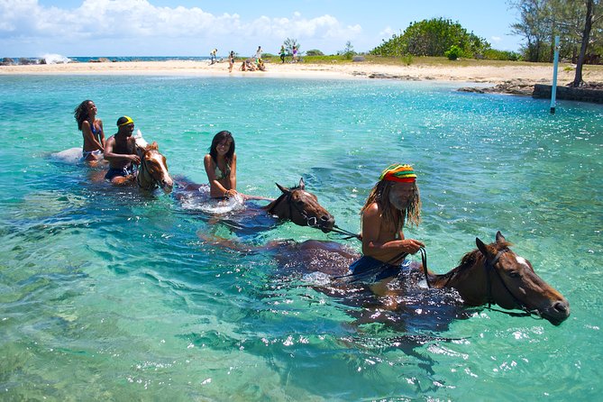 Sand n Saddle Horseback Ride & Swim Tour from Falmouth - Private north-coast beach time and the bareback option