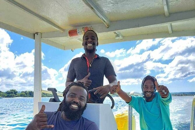 Scenic & Historical Nature Boat Safari Up the Negril River - The first stretch of the river cruise: glass-bottom spotting and calm water