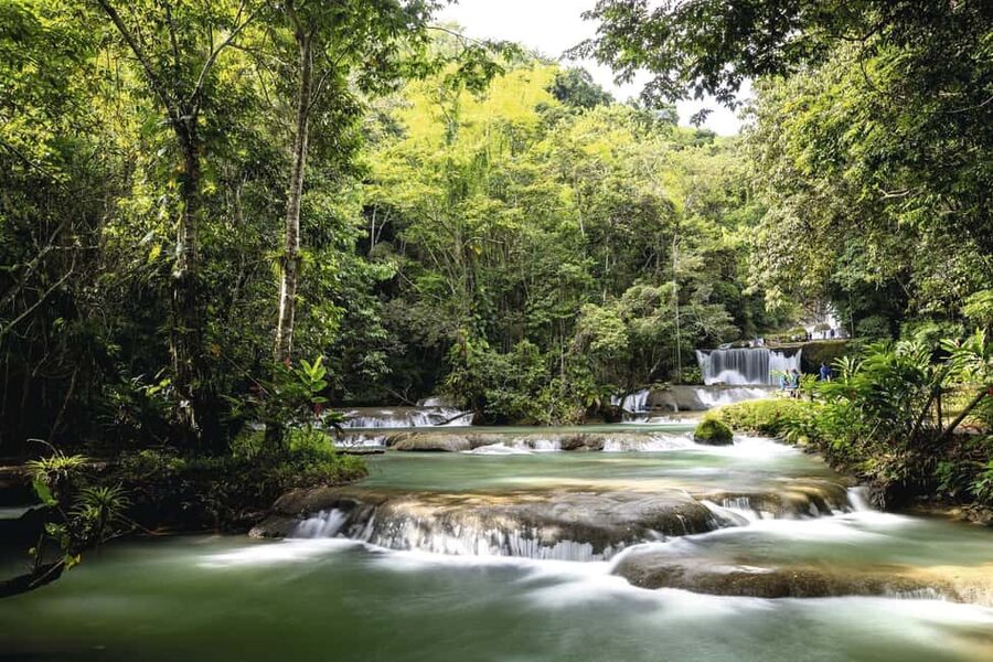 Shared or Private FD Appleton Rum, YS Falls & Pelican Bar - YS Falls: waterfall pools where you can actually swim
