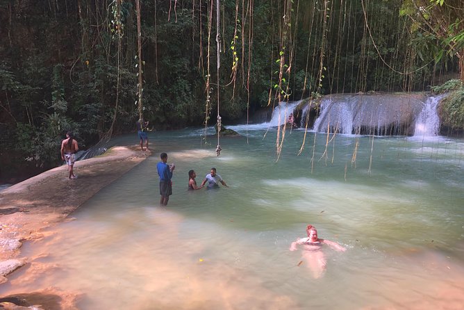 South Coast Jamaica YS Falls Tour - How your drive makes the day feel local (George, Demar, Louis style)