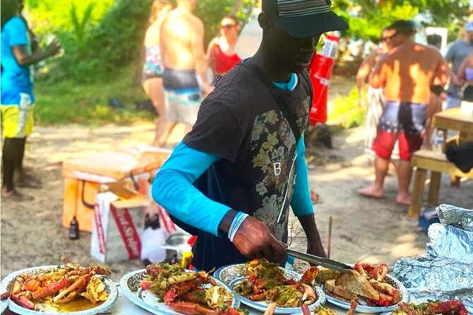 Tiki Pon Da Sea Cruise to Booby Cay with Lunch from Negril - Booby Cay time: swim, float, and listen to reggae